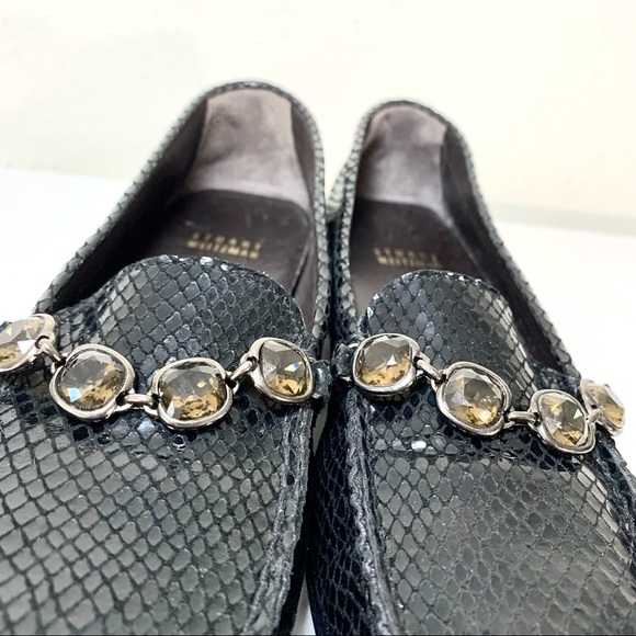 Stuart Weitzman snake embossed shoes black - Picture 3 of 3